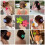 Set van 6 bloemvormige haarclips voor dik haar 4