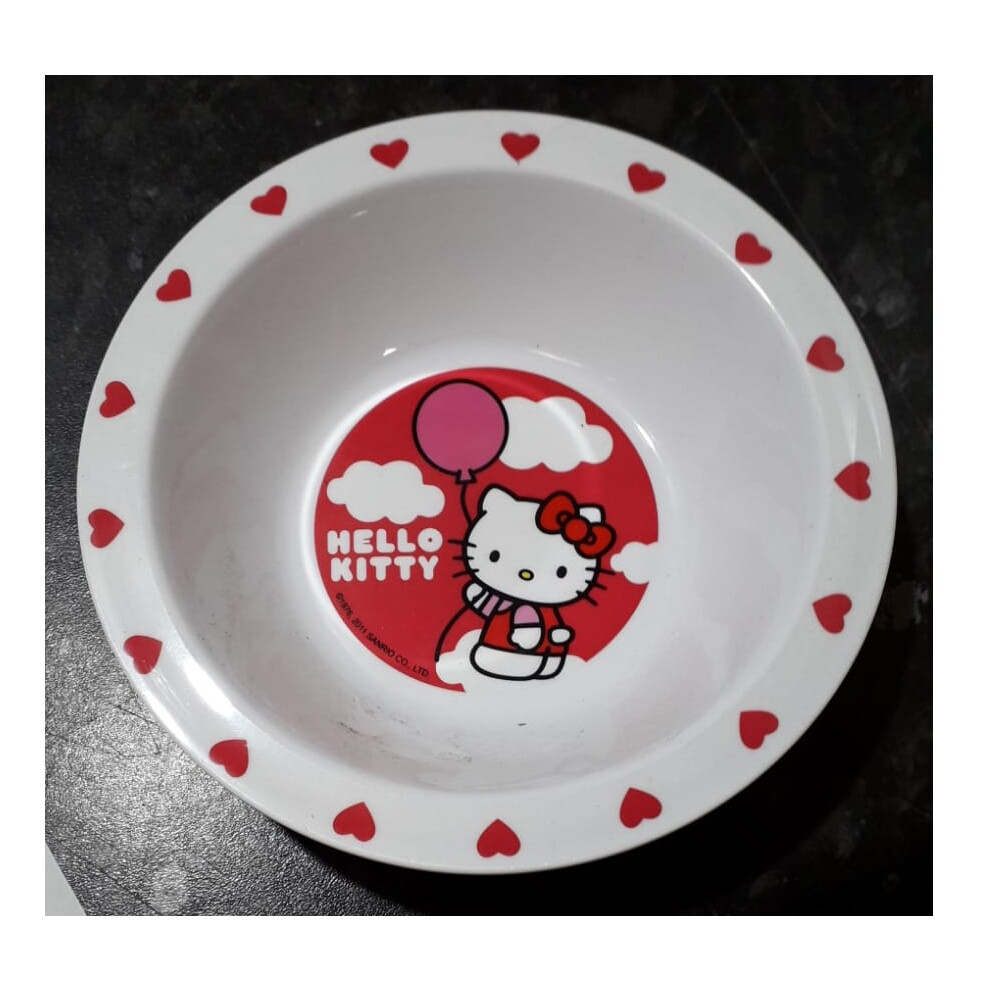 Hello Kitty Bowl Sanrio Hearts Balloon Red