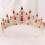 Roségoldene Strass-Tiara-Krone für Damen 1