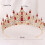 Roségoldene Strass-Tiara-Krone für Damen 2