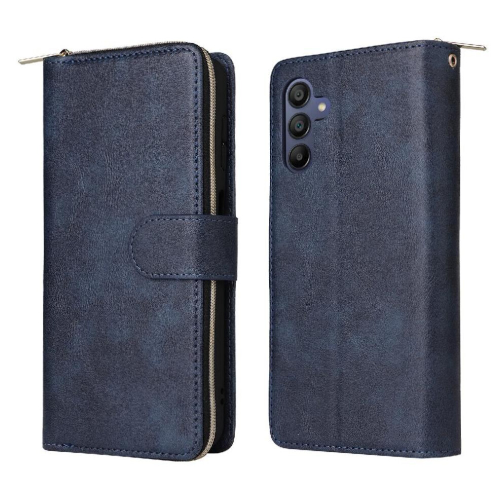 Photos - Case Flip  for Samsung Galaxy A17 5G Card Holder Flip Cover with Hand Strap Zipper Pocket Wallet  with 9 Card Slots