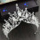Diadema con strass dorati per donne e ragazze 4