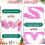 Roze slinger van lametta, 6 meter lang x 9 cm breed 3