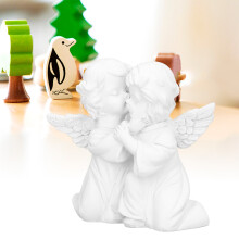 Ángel Right 170 g Estatua de escritorio blanca pequeña