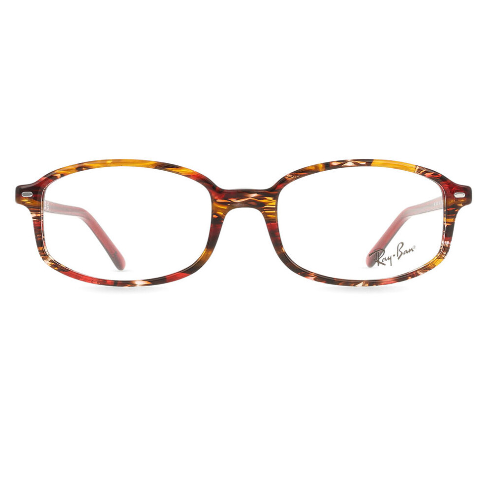 Ray-Ban Eyeglasses Sam Optics - Transparent Red Frame Clear Lenses Polarized 52-19, RB5432 - Image 4