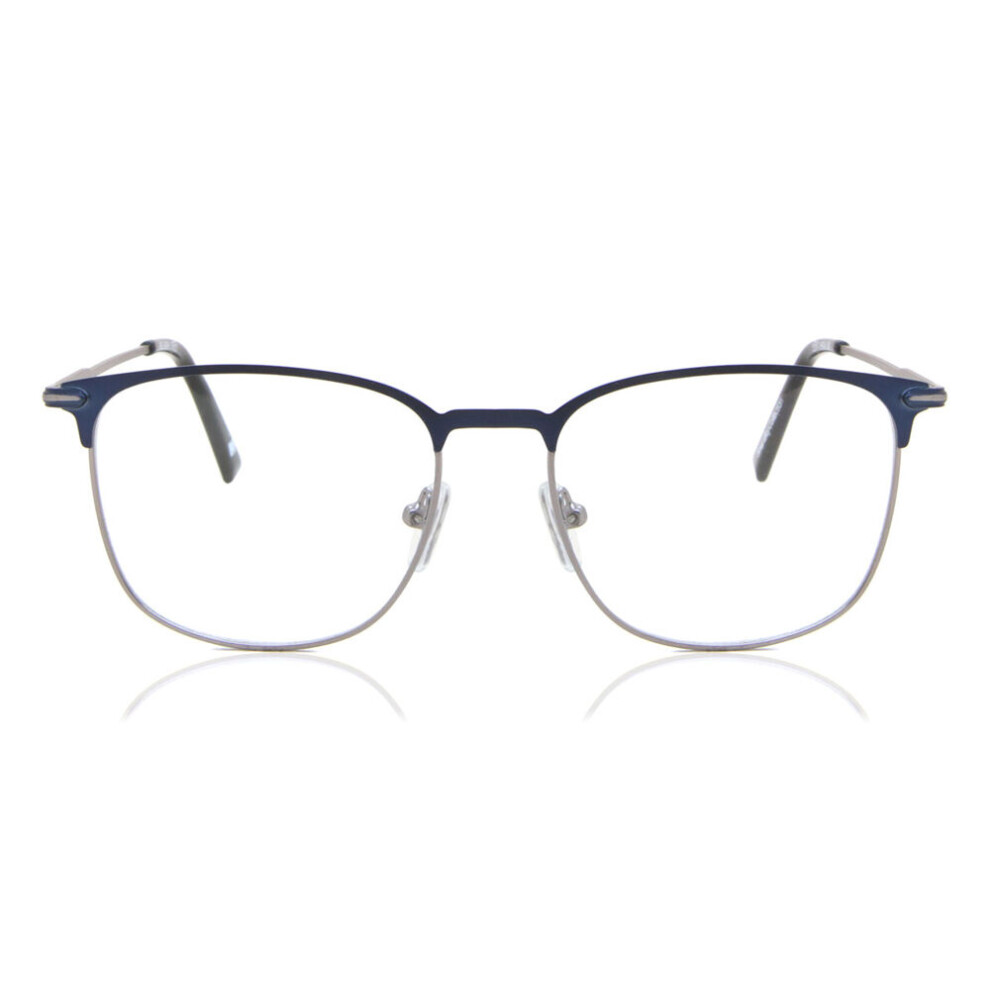 Smartbuy Collection Full Rim Square Blue Gunmetal Brend 890A Unisex Eyeglasses