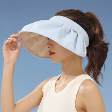 Chapeau de soleil à larges bords pour femme, coton et élasthanne, 57 cm
