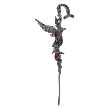 Brinco de pressão Dark Crow com espinhos – Liga metálica, 1 ou 2 peças