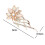 Blomsterbroche i skinnende legering til kvinder, 1 stk. 5