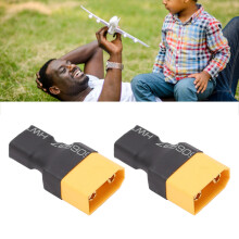 2 Stück XT90 Männlich zu T-Weiblich Adapter 42x22x11mm