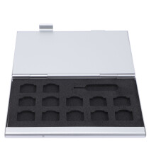 Boîte Mémoire Card Case Aluminium Protection Portable