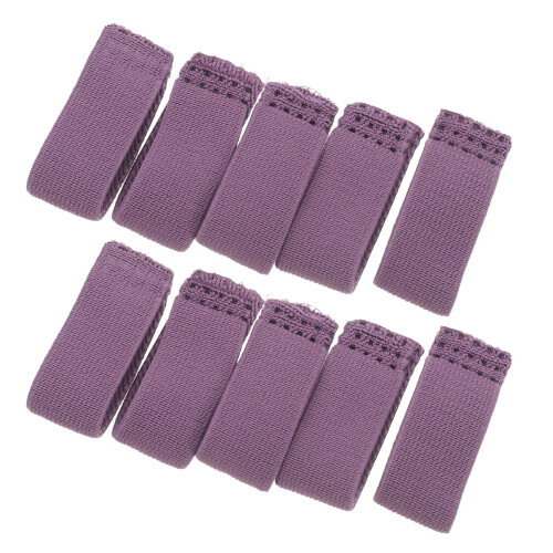 10Pcs Purple Nylon Belt Strap Retainers Elastic Loop Keepers for Belts