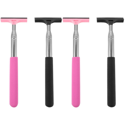 4Pcs Mirror Cleaner Tool for Car Windows Rearview Windshield Squeegee