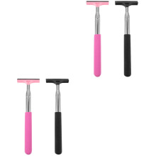 4Pcs Car Windshield Cleaner Tool Rubber Stainless Steel Frame