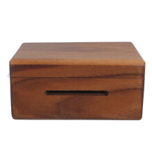 Muziekdoos DIY Bruin Walnoot Hand Zwengel 15 Toon