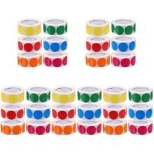 Small Colored Dot Stickers Adhesive Round Labels for Filing