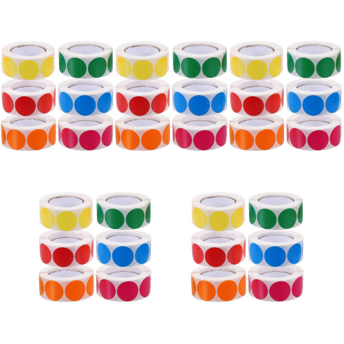 Small Colored Dot Stickers Adhesive Round Labels for Filing 1