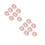 Pink Disposable Non-Woven Eyelash Extension Bands for Salon 2
