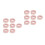 Pink Disposable Non-Woven Eyelash Extension Bands for Salon 4