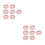 Pink Disposable Non-Woven Eyelash Extension Bands for Salon 5