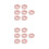 Pink Disposable Non-Woven Eyelash Extension Bands for Salon 6