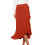Women's Asymmetrical Ruched Drawstring Skirt with-Green S 6