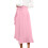 Women's Asymmetrical Ruched Drawstring Skirt with-Green S 7