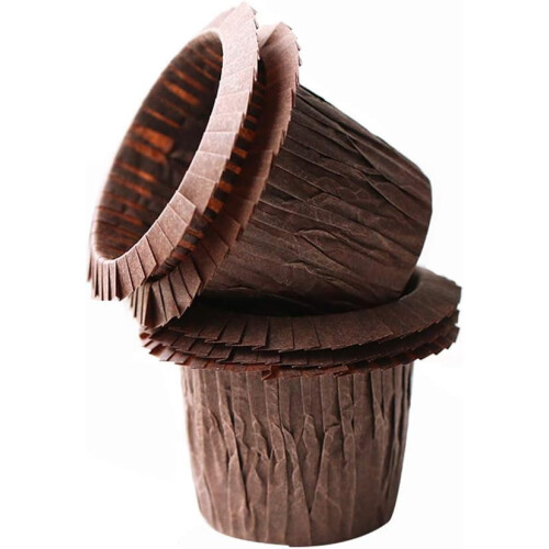 Hnědé alobalové košíčky na muffiny, 60 ks 2