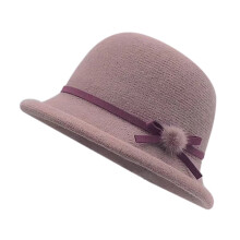 Damska dzianinowa czapka typu cloche w kolorze fioletowym, rozmiar uniwersalny