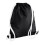 BagBase (One Size, Black/White) Bagbase Icon Drawstring Bag 1