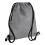 BagBase (One Size, Grey Marl/Black) Bagbase Icon Drawstring Bag 1