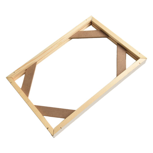 Ξύλινη DIY Κορνίζα από καμβά 20x30εκ. 1