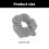 Fascia per capelli glitterata oversize da donna 5