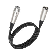 XLR-Stecker auf Buchse, 3-poliges symmetrisches Mikrofonkabel-1m
