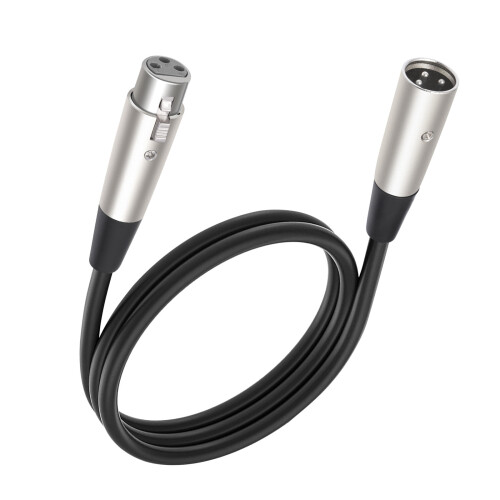 PVC Coated XLR Microphone Cable for Reliable Connection in-1m
