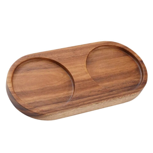 Salz- und Pfeffermühlen, Holztablett,-Innendurchmesser 6,2 cm