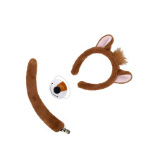 Simple Care Chipmunk Ears Hoofdband-Donkerbruine aardeekhoornN