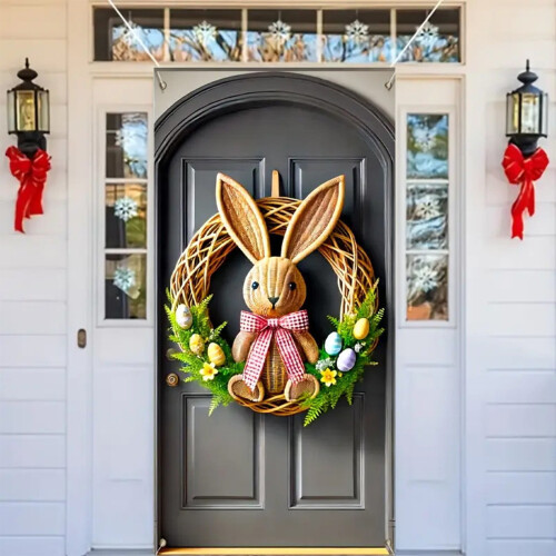 Easter door curtain polyester 70.87x35.43 in 1