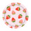Conjunto de louça descartável de papel para festa com tema de morango, 7" e 9" 2