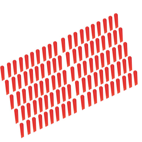 100Pcs Level Wedges Tile Spacers for Flooring Leveler-Red