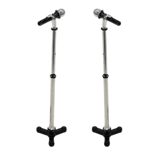 Miniatuurmicrofoon 1/12 meubelmodel voor-Zwart