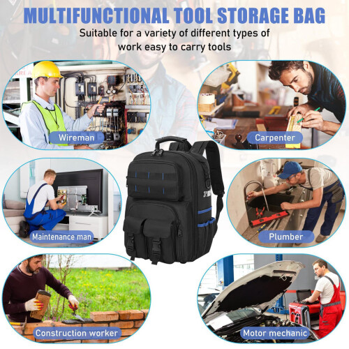 Heavy Duty Tools Organizer Bag 43cm Height Breathable Padding 1