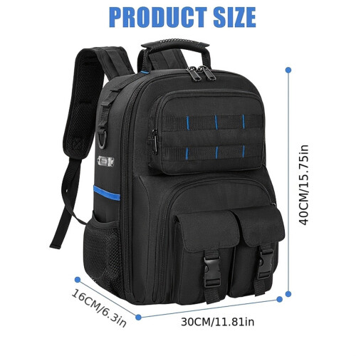 Heavy Duty Tools Organizer Bag 43cm Height Breathable Padding 2