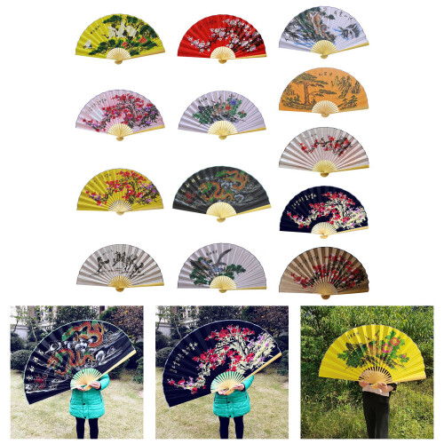 Oversized Artistic Wall Fan Ethnic Design Large Chinese Theme-7 2