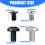 10Pcs Replacement Hard Drive Mounting Screws-Black for 2.5inch 4