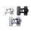 Plastic Fridge Safety Lock Adhesive Keyless Freezer Locks-White 4