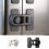 Plastic Fridge Safety Lock Adhesive Keyless Freezer Locks-White 5