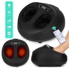 Masajeador de pies eléctrico con calor, 3 modos, control remoto