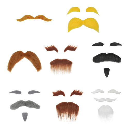 Mustache and Eyebrows, Funny Cosplay Costume-4 1