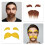 Mustache and Eyebrows, Funny Cosplay Costume-4 3